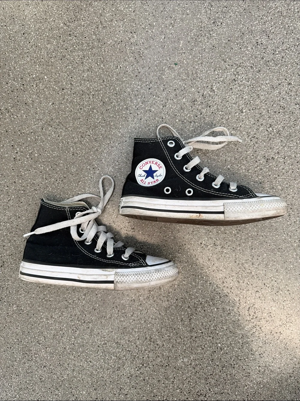 Converse Kids Black and White High-Top Sneakers